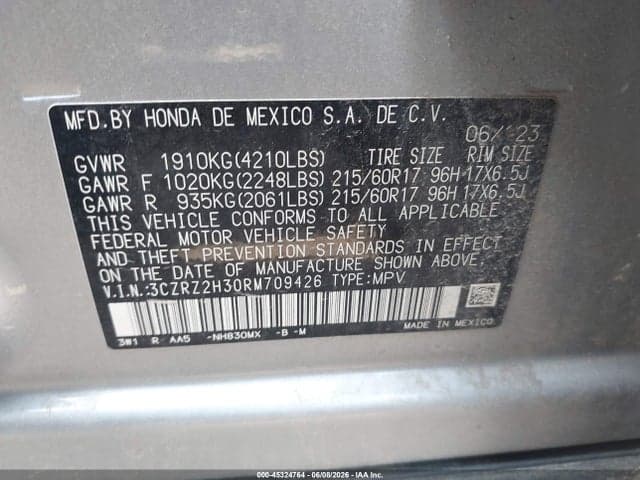 2024 HONDA HR-V AWD LX 9