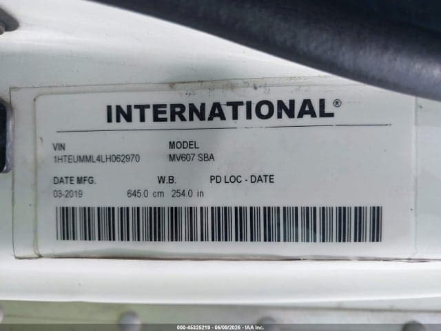 2020 INTERNATIONAL MV 9