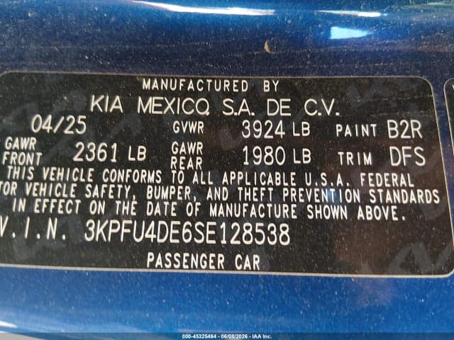 2025 KIA K4 EX 9