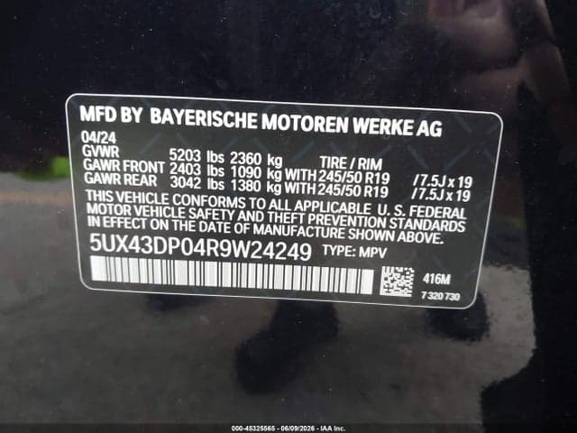 2024 BMW X3 SDRIVE30I 9