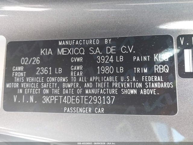 2026 KIA K4 LXS 9