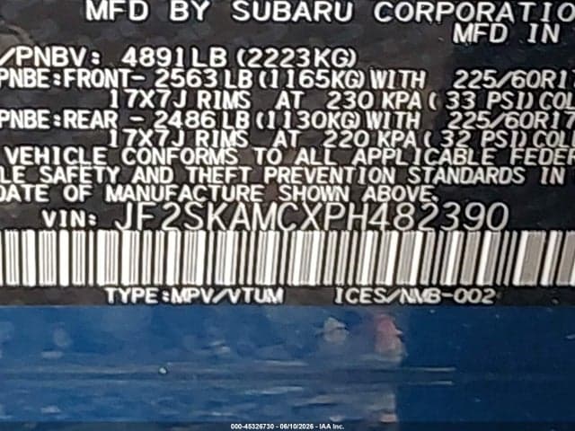 2023 SUBARU FORESTER WILDERNESS 9