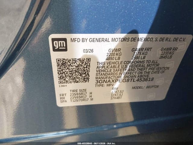 2026 CHEVROLET EQUINOX AWD LT 9