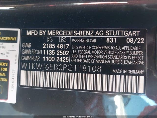 2023 MERCEDES-BENZ AMG C 43 4MATIC 9