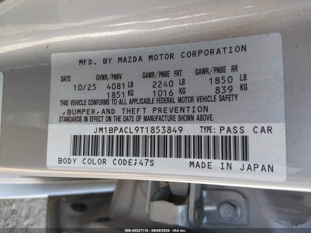 2026 MAZDA MAZDA3 2.5 S PREFERRED 9