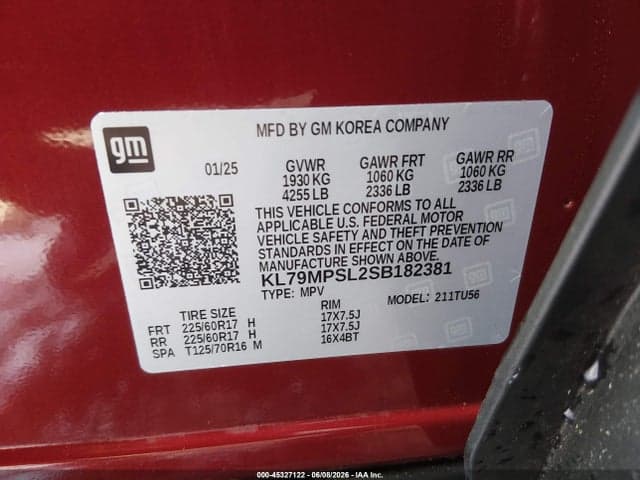 2025 CHEVROLET TRAILBLAZER FWD LT 9