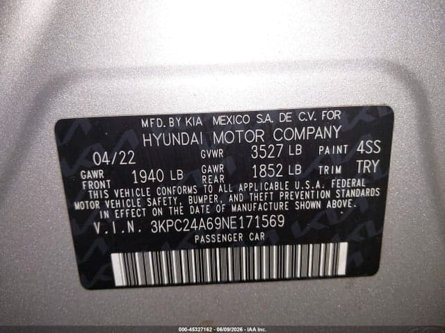 2022 HYUNDAI ACCENT SE 9