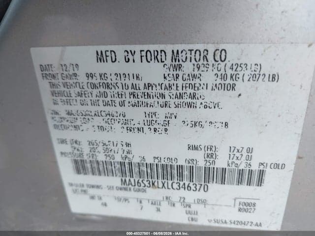 2020 FORD ECOSPORT TITANIUM 9
