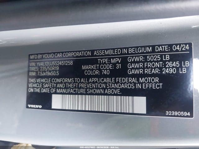 2025 VOLVO XC40 B5 CORE BRIGHT THEME 9