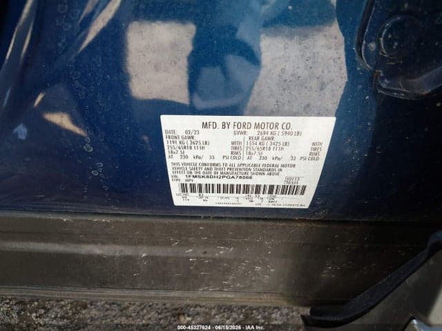 2023 FORD EXPLORER XLT 9