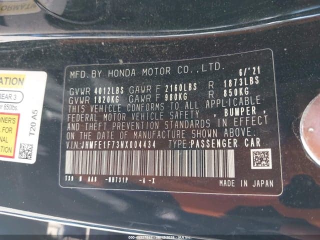 2022 HONDA CIVIC EX 9
