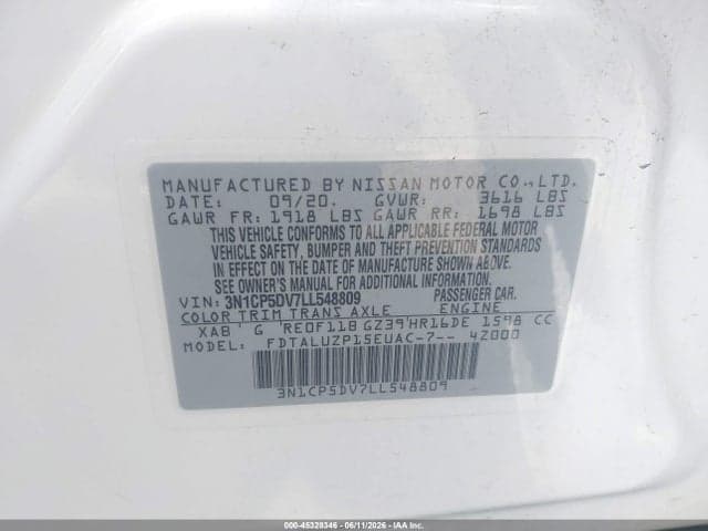 2020 NISSAN KICKS SR XTRONIC CVT 9