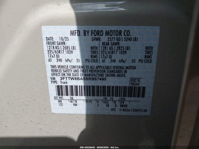2025 FORD MAVERICK XL 9