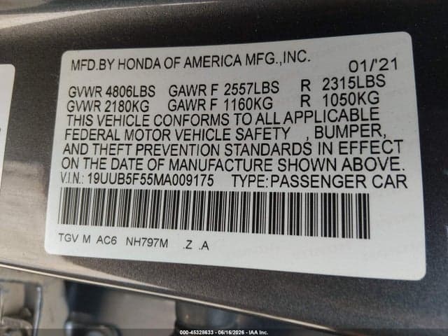 2021 ACURA TLX A-SPEC PACKAGE 9