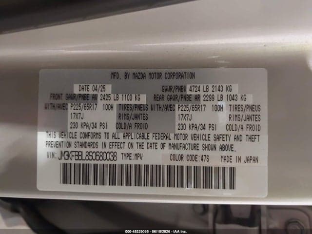 2025 MAZDA CX-5 2.5 S SELECT 9