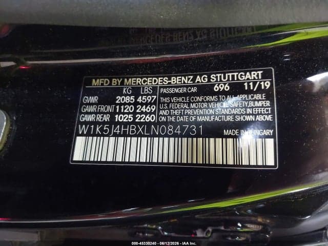 2020 MERCEDES-BENZ CLA 250 4MATIC 9