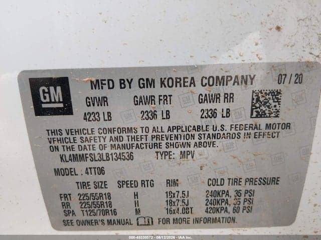 2020 BUICK ENCORE GX FWD ESSENCE 9
