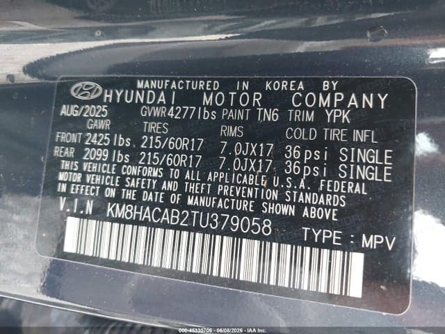 2026 HYUNDAI KONA SE 9