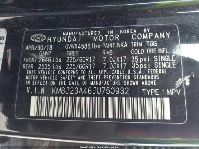 2018 HYUNDAI TUCSON SE 9