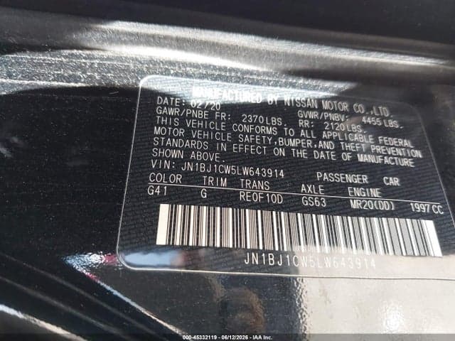 2020 NISSAN ROGUE SPORT S AWD XTRONIC CVT 9