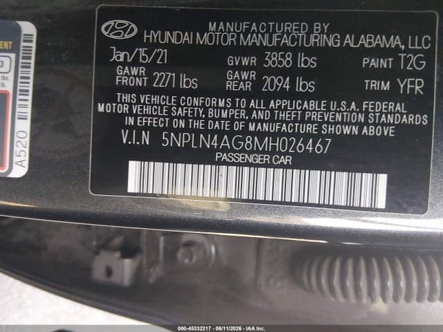 2021 HYUNDAI ELANTRA SEL 9