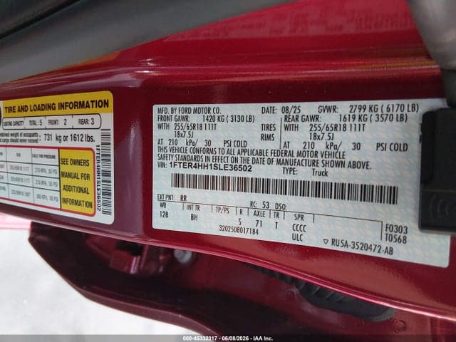 2025 FORD RANGER XLT 9