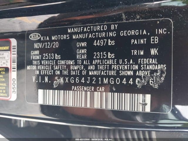 2021 KIA K5 GT-LINE 9