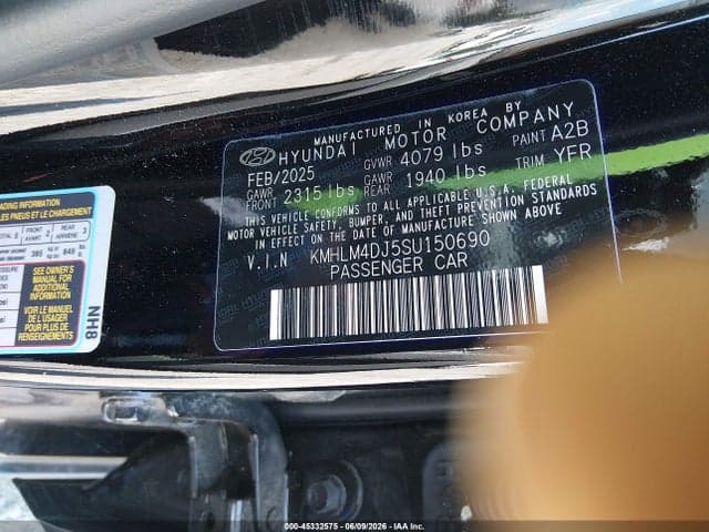 2025 HYUNDAI ELANTRA HYBRID SEL SPORT 9