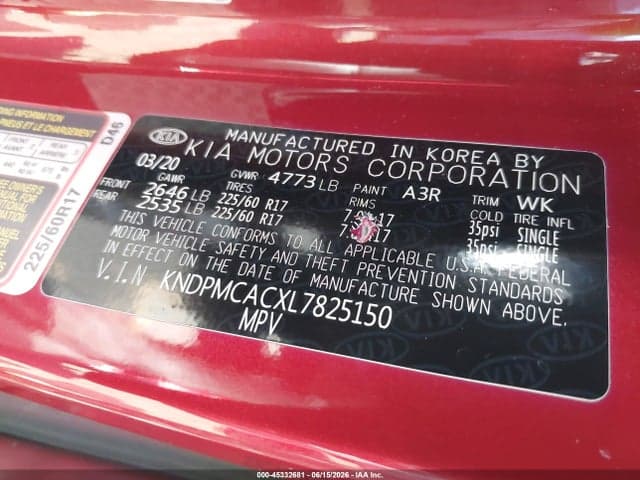 2020 KIA SPORTAGE LX 9
