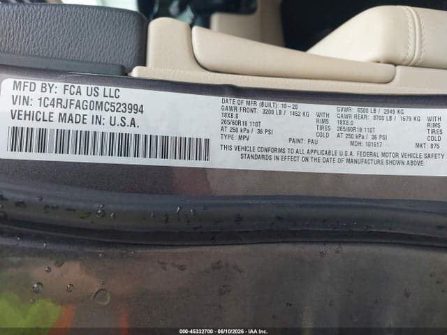 2021 JEEP GRAND CHEROKEE LAREDO E 4X4 9