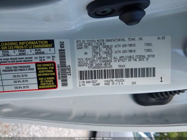 2025 TOYOTA TUNDRA SR5 10