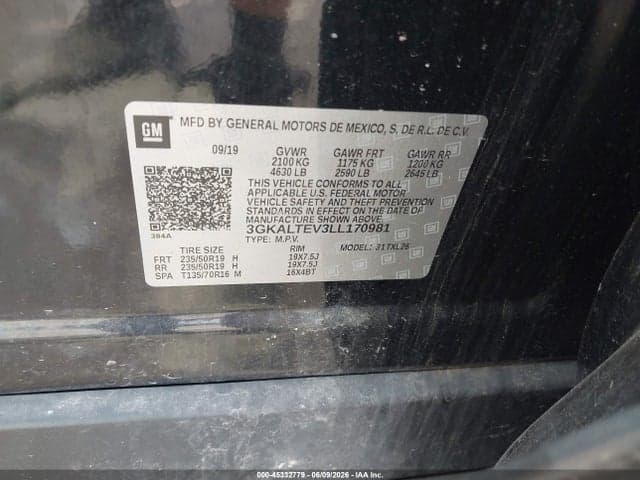 2020 GMC TERRAIN AWD SLE 9