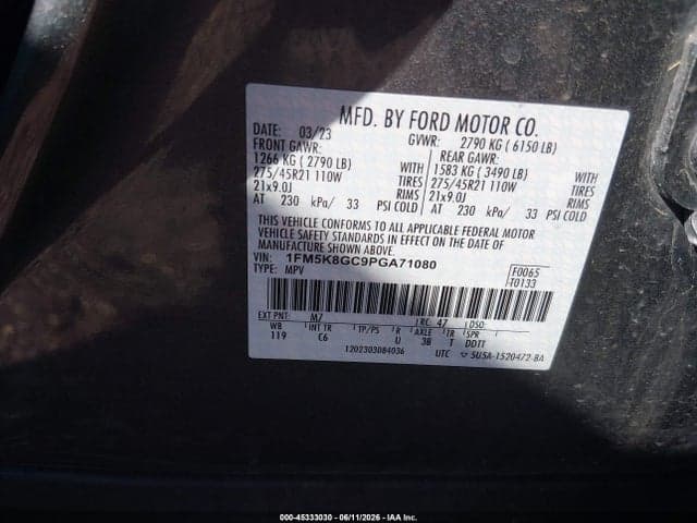 2023 FORD EXPLORER ST 9