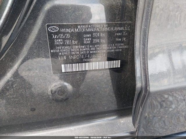 2020 HYUNDAI ELANTRA SE 9