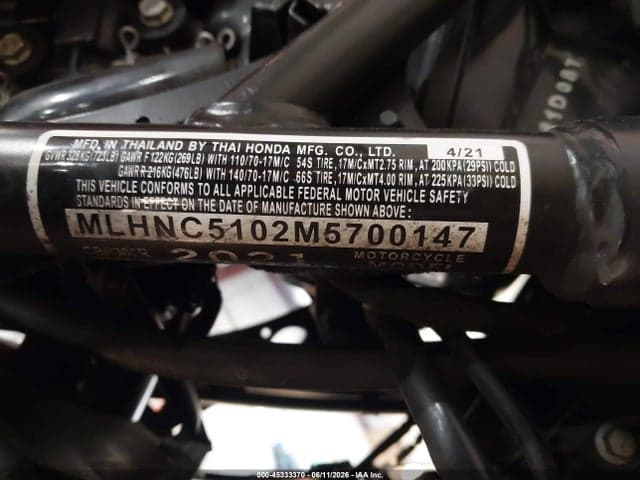 2021 HONDA CBR300 R 10