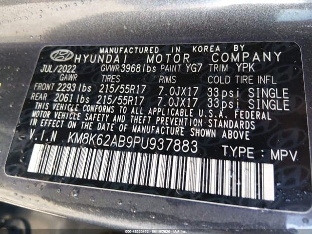 2023 HYUNDAI KONA SEL 9