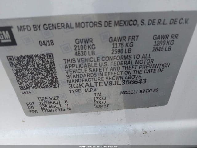 2018 GMC TERRAIN SLE 9
