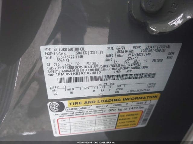 2024 FORD EXPEDITION LIMITED MAX 9