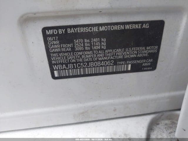 2018 BMW 530E XDRIVE IPERFORMANCE 9