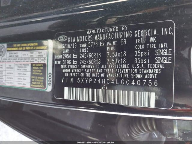 2020 KIA TELLURIDE LX 9