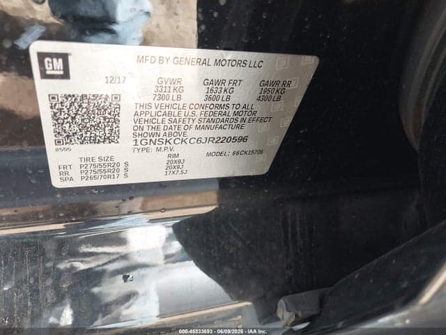 2018 CHEVROLET TAHOE PREMIER 9