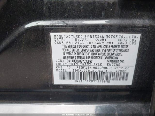 2025 NISSAN SENTRA SV 9