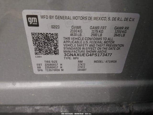 2023 CHEVROLET EQUINOX AWD LT 9