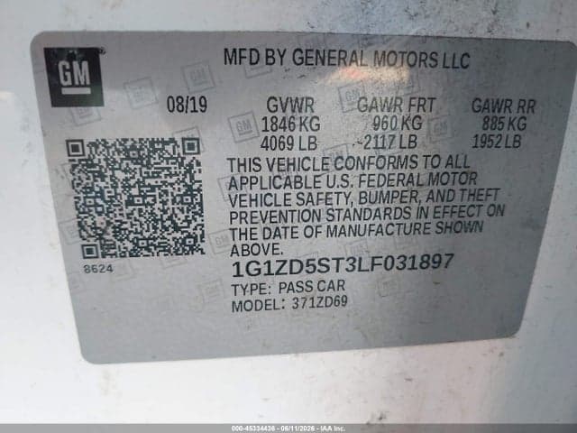 2020 CHEVROLET MALIBU FWD LT 9