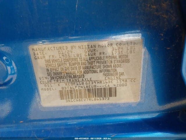 2024 NISSAN VERSA 1.6 SV 9