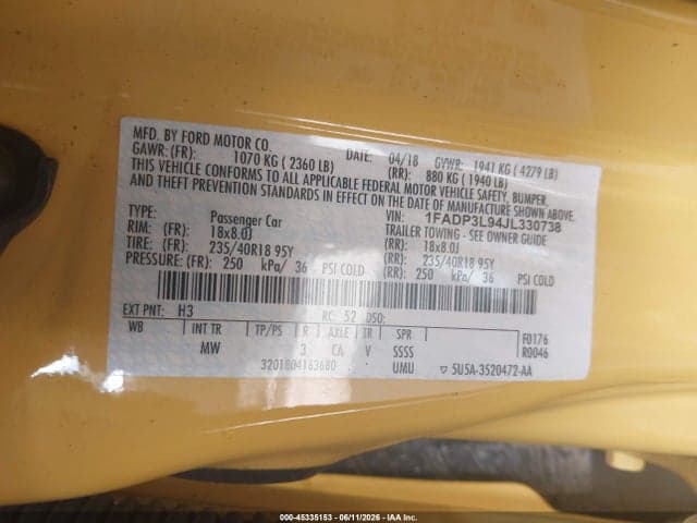 2018 FORD FOCUS ST 9