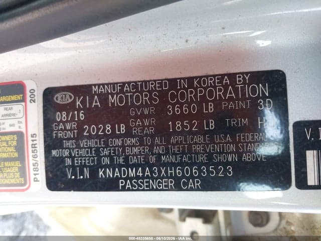 2017 KIA RIO LX 9