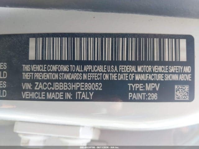 2017 JEEP RENEGADE LATITUDE 4X4 9