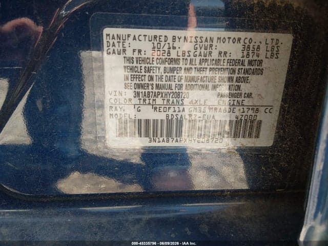 2017 NISSAN SENTRA SR 9