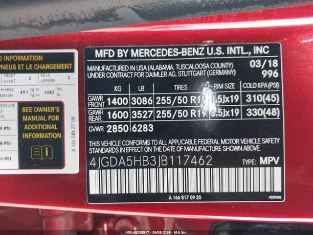 2018 MERCEDES-BENZ GLE 350 4MATIC 9